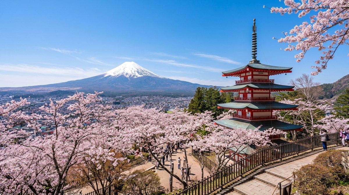 Japan Sakura Blossom & Fuji